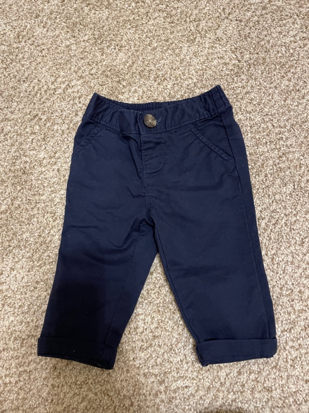 Old Navy Dark Navy Elastic-Waist Kids Chinos